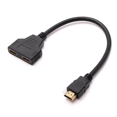 HDMI Splitter Cable 1 Male To 2 Female HDMI - L.C Sawh Enterprises Ltd