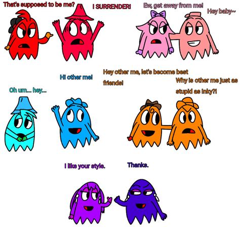 Pac man ghosts meet their Hannah Barbera selves by DiamondDust1234 on DeviantArt