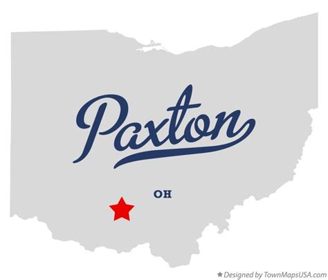 Map of Paxton, OH, Ohio