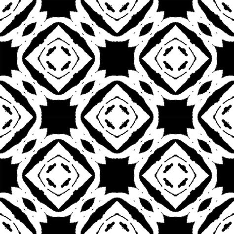 Premium Vector | Black and white pattern Two colors seamless batik style ready to print