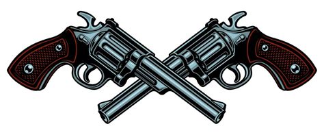 Vector illustration with guns. 539354 Vector Art at Vecteezy