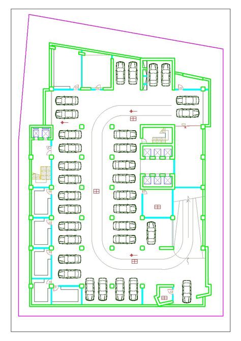 Floor plan for underground parking (source: ETG Designers and... | Download Scientific Diagram