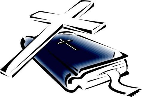 the cross is on top of an open book