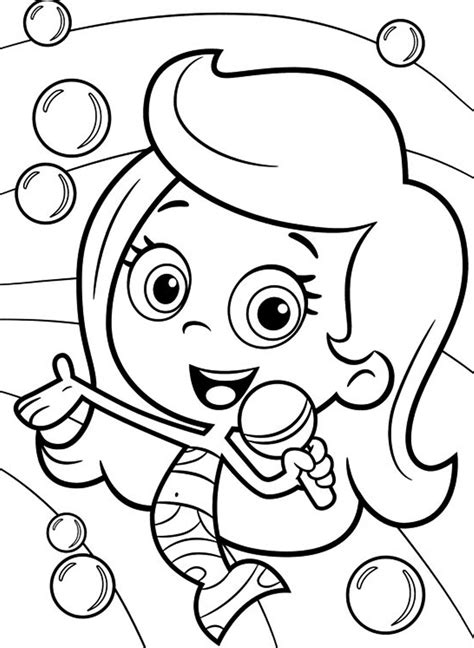 Molly bubble guppies coloring pages download and print for free