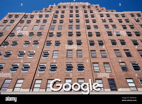 The Google Building at 111 Eighth Avenue is the home for Google offices in New York City Stock ...