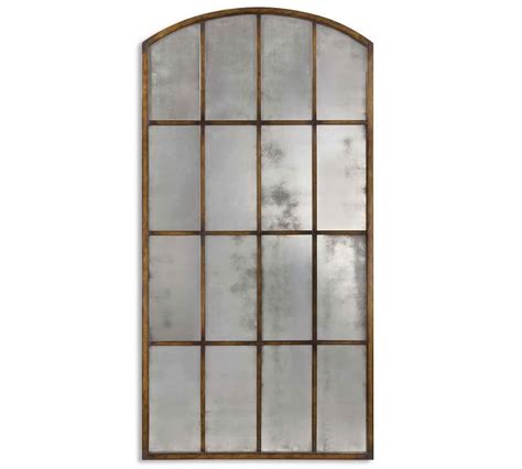 Eva Arch Windowpane Floor Mirror | Oversized wall mirrors, Mirror wall, Arch mirror