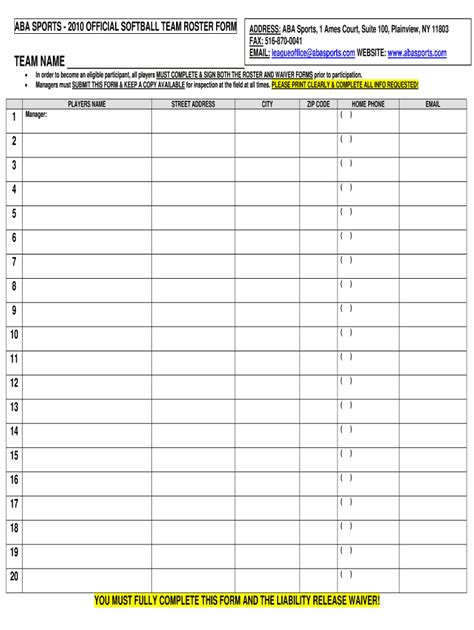 Chipola Softball Roster 2010-2024 Form - Fill Out and Sign Printable ...