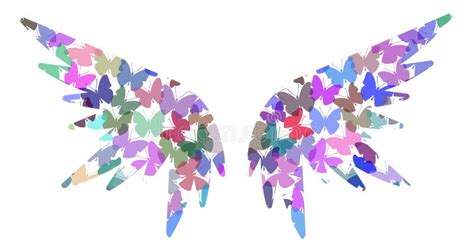 Angel butterfly wings stock vector. Illustration of elegance - 18683920