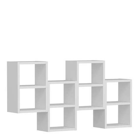 White Wall Mounted Bookcase - BrandAlley