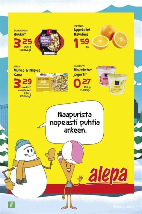 Alepa - tarjoukset, tarjouslehti ja kuvasto | Minun Tarjouslehteni