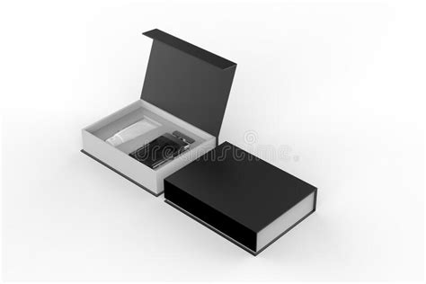 Blank Cosmetic Perfume Gift Set Box for Branding Stock Illustration - Illustration of closure ...