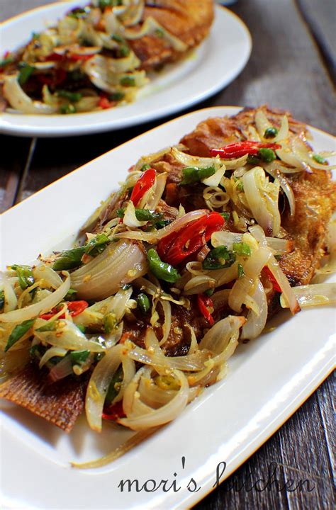 Mori's Kitchen: Ikan Tilapia Goreng bercili dengan Siput Sedut Lemak ...