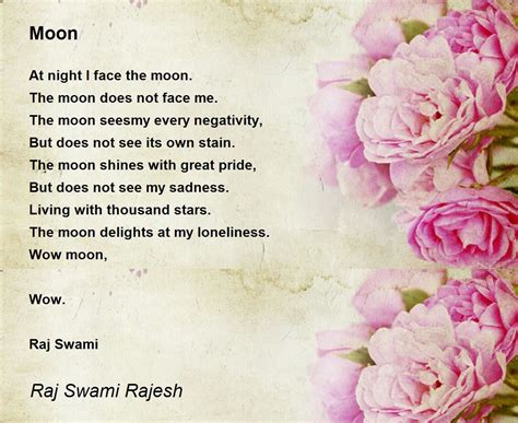 Moon - Moon Poem by Raj Swami Rajesh