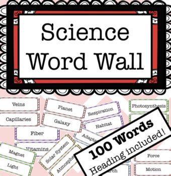 Science Word Wall by Science House | Teachers Pay Teachers