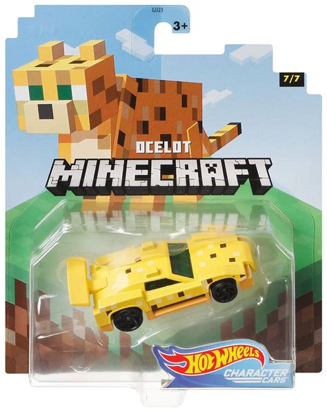 Hot Wheels Minecraft Character Cars Ocelot 164 Diecast Character Car 77 2020 Mattel Toys - ToyWiz