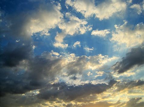 Scattered Clouds In The Sky Free Stock Photo - Public Domain Pictures