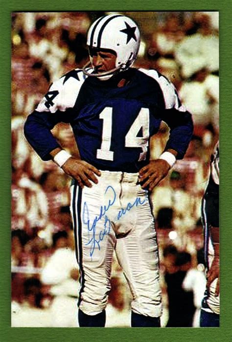 1960 DALLAS COWBOYS Signed Football Photo EDDIE LeBARON Autographed ...