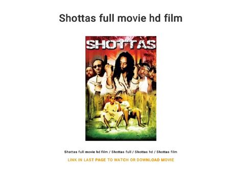 Shottas full movie hd film