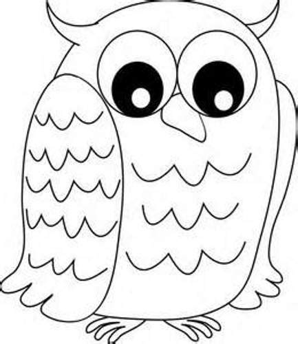 clipart black white owl - Clip Art Library