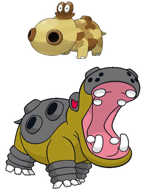 Hippopotas - Hippowdon #449 - #450 evolution | Pokemon, Pokemon ...