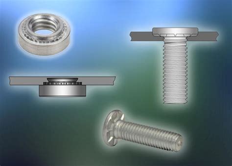 Self-clinching nuts, studs work in hard sheet materials - The Fabricator