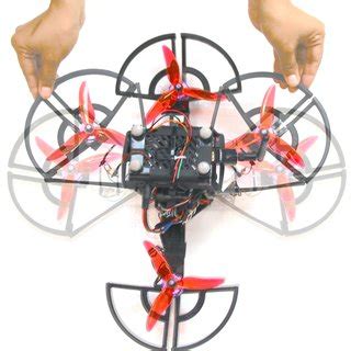 The quadrotor design proposed in this paper with a passive adaptive... | Download Scientific Diagram