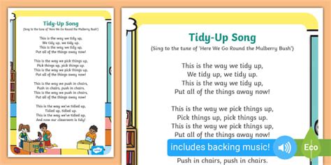 Tidy-Up Time Song | Tidy-Up Music (Hecho por educadores)