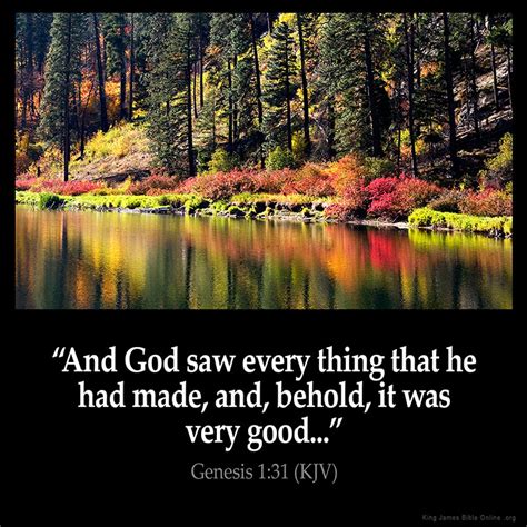 Genesis 1:31 Inspirational Image