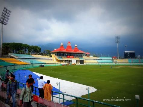 Watching at Cricket Match at Dharamshala Cricket Stadium - Dharamshala