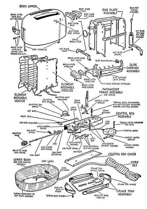 Toastmaster Toaster Parts List