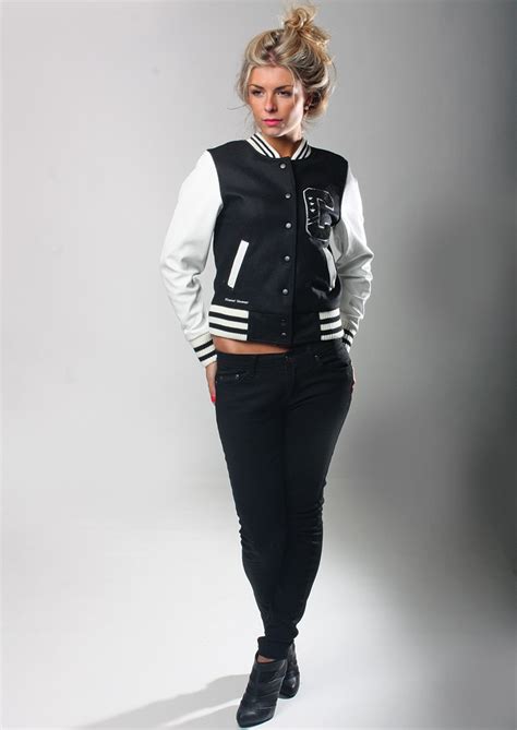 Women's Black Varsity Jacket-new season fashion trends