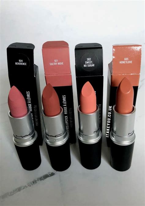 21 Mac Lipstick Shades & Combos : Reverence, Sultry Move, Sweet, No Sugar & Honeylove I Take You ...