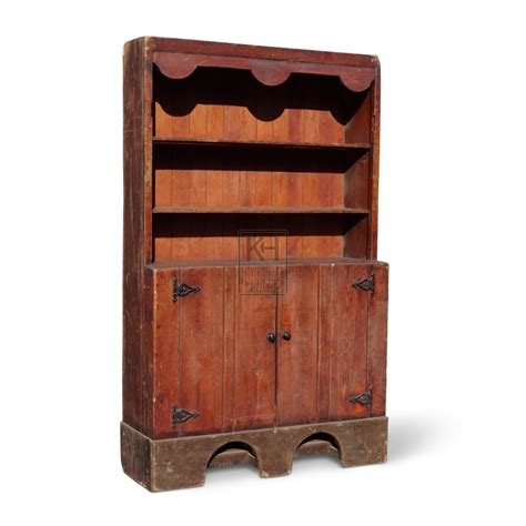 Furniture Prop Hire » Wooden Dresser with Shelves - Keeley Hire