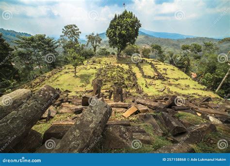 Megalithic Sites Gunung Padang, Cianjur, West Java, Indonesia Stock ...