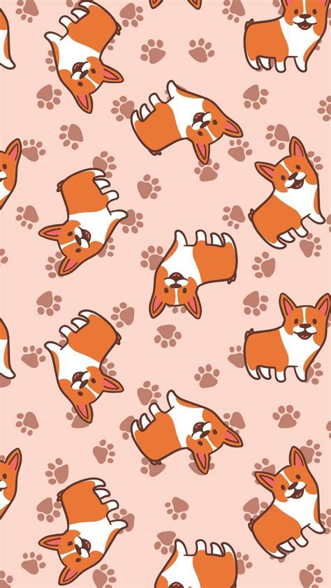 Cute Cartoon Corgi Wallpapers - Wallpaper Cave