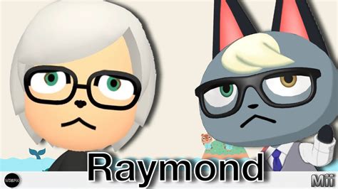 The Cutest Raymond Mii | Animal Crossing New Horizons - YouTube