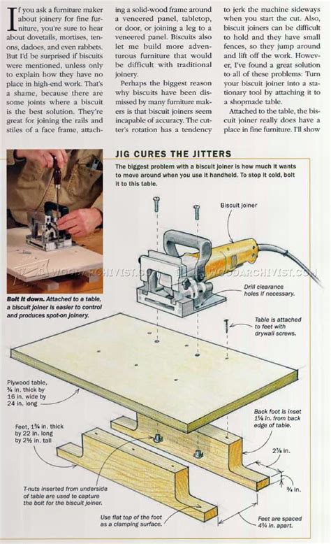 Biscuit Joiner Techniques • WoodArchivist