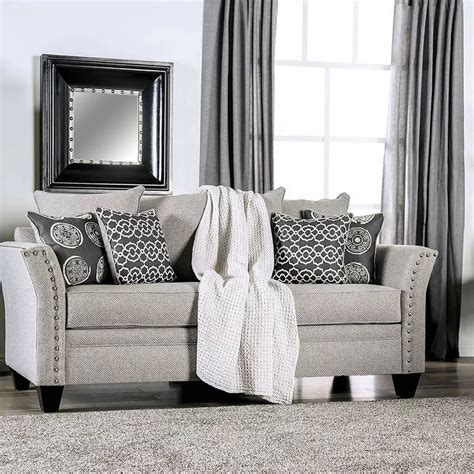 Talgarth Gray Chenille Sofa | Sofas & Couches | Furniture & Appliances ...