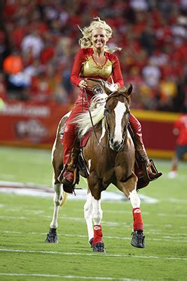 Susie Derouchey and APHA mare, Warpaint, help cheer on KC Chiefs ...