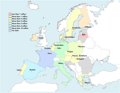 EU states by their largest metropolitan area's size - source OECD : europe