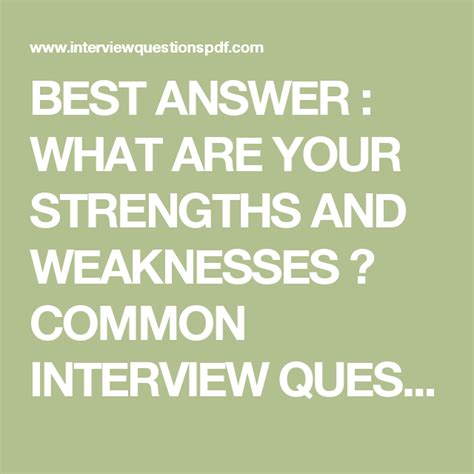 Weaknesses Teaching Interview - interview questions and answers