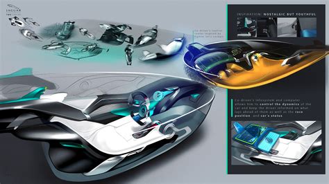 Jaguar "Two Can Do" Vision GT interior :: Behance