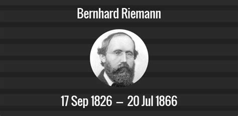 Bernhard Riemann death anniversary