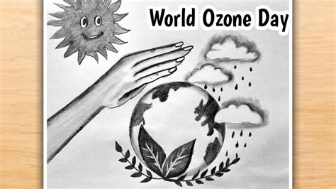 World Ozone Day Drawing Very Easy | World Ozone Day Poster Making Drawing Easy Step by Step ...