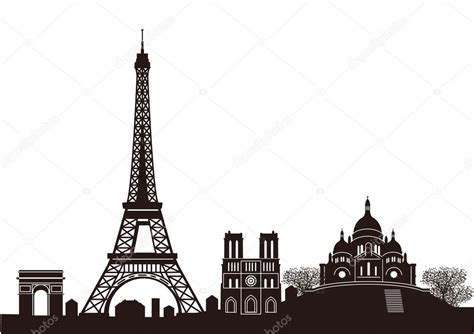 Paris skyline — Stock Vector © scusi0-9 #7883380