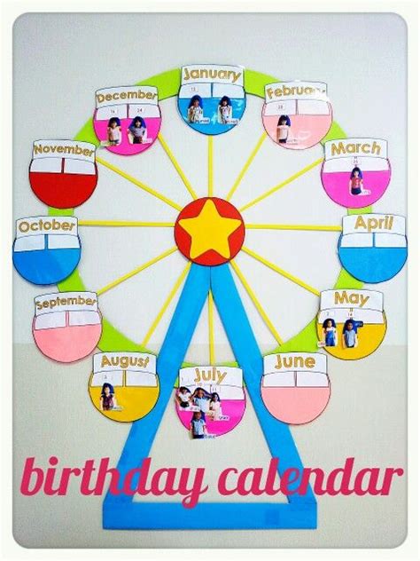 Birthday chart - carninal theme | Birthday chart classroom, Classroom birthday, Birthday board ...