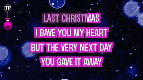 Wham feat. George Michael - Last Christmas (Karaoke Version) - YouTube