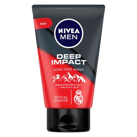 NIVEA MEN Facewash, Deep Impact Acne, with Himalayan Rock Salt (100 g)