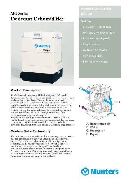 Desiccant Dehumidifier - Munters