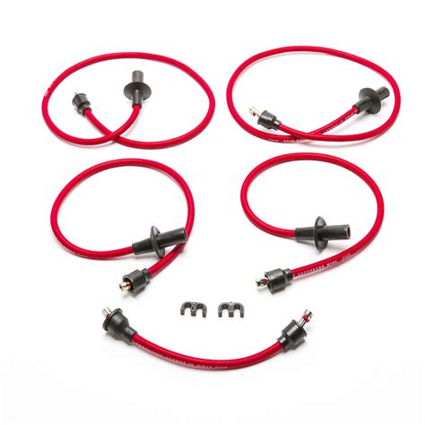 Spark Plug Wires, Red | 998004 | Classic VW Parts for Beetle, Bus, Ghia, Thing, Type 3